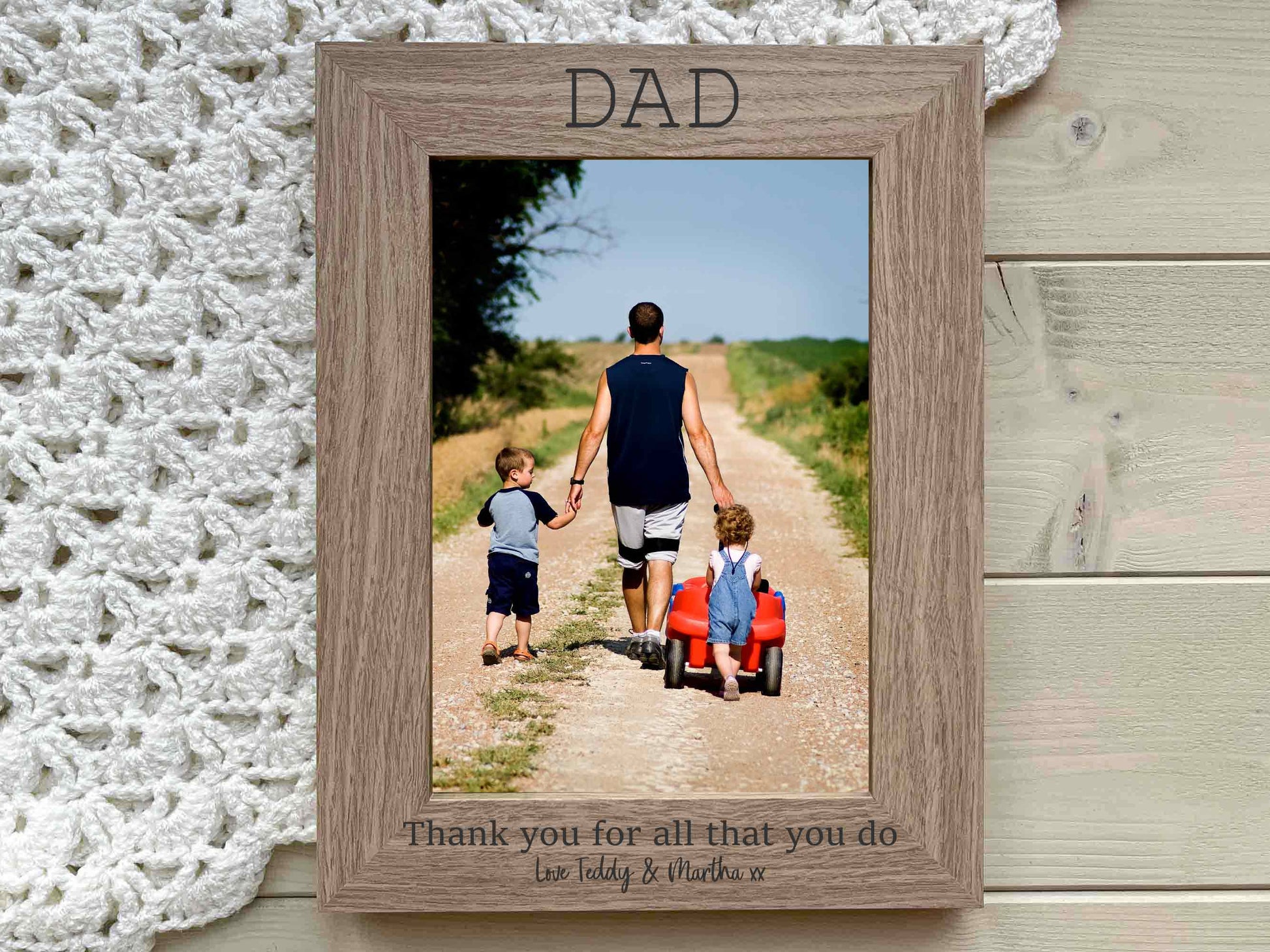 Fathers Day Thank You Dad Photo Frame Gift