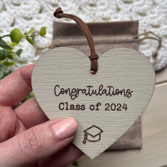 Congratulations Class of 2024 Heart Sign
