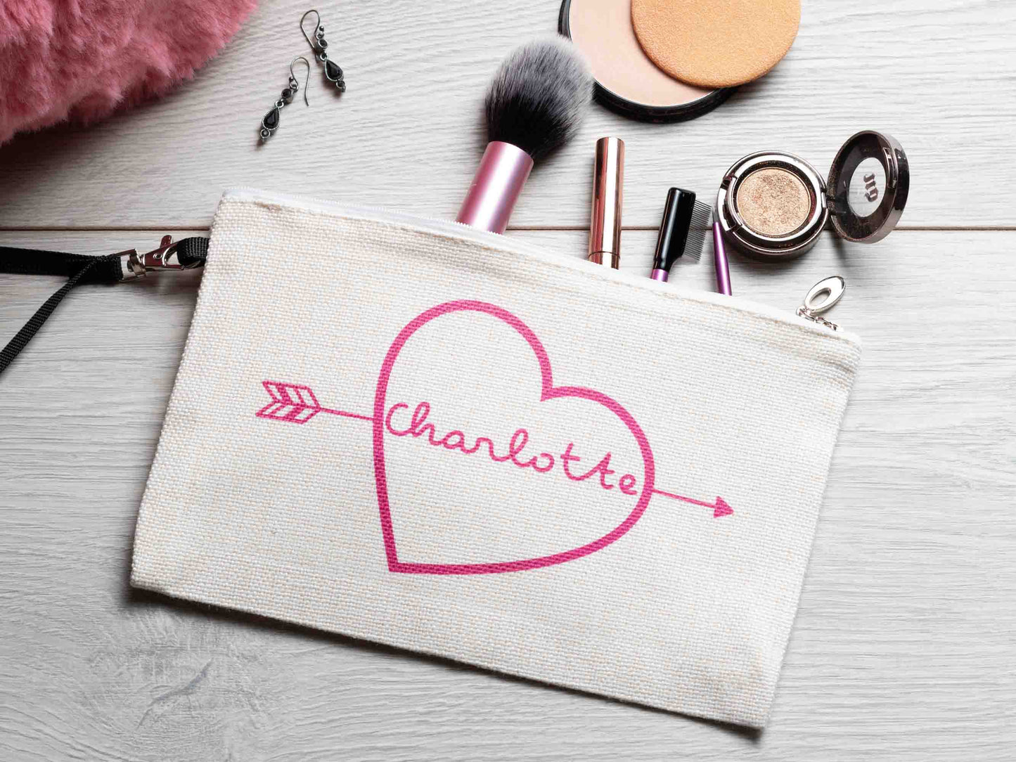 personalised makeup bag, love island