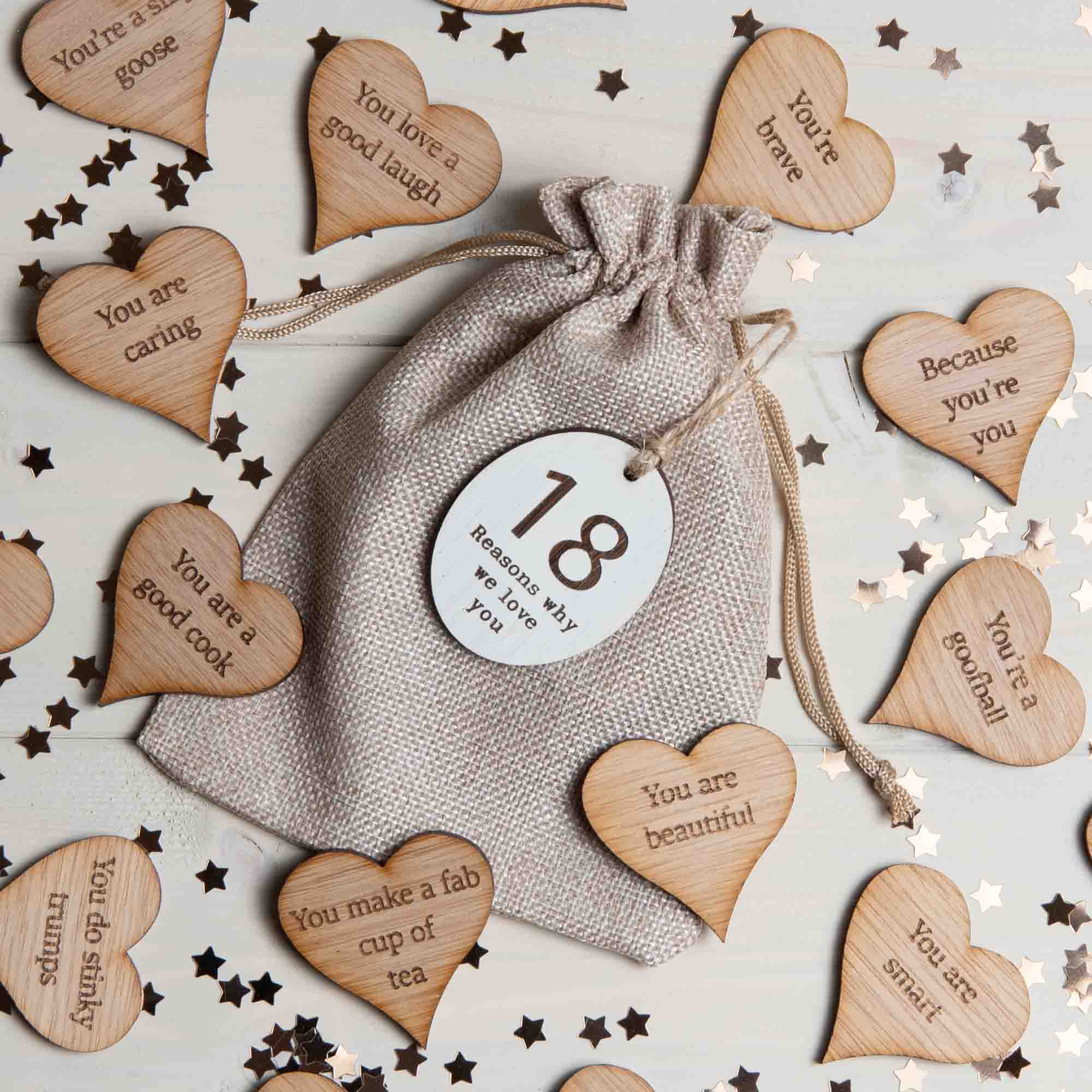 18th Birthday Gift Keepsake 18 Reasons Why I We Love You