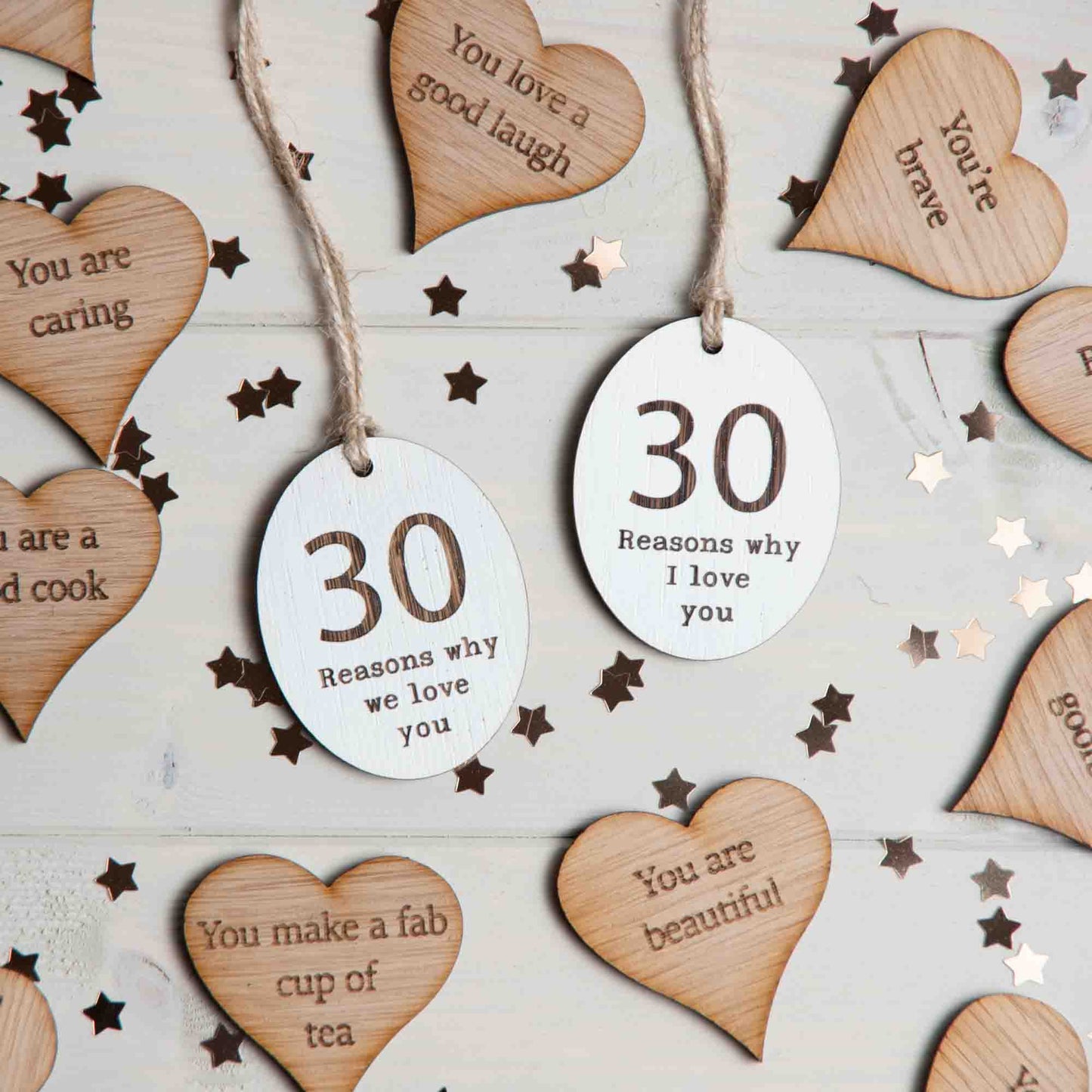 30th Birthday Gift Keepsake - 30 Reasons Why I We Love You