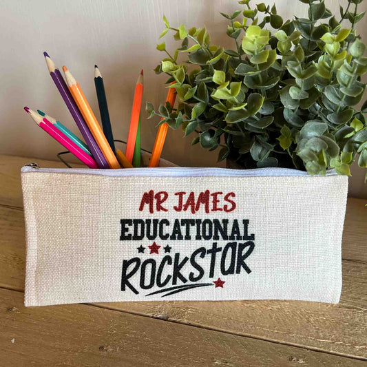 personalised teacher gift rockstar teacher