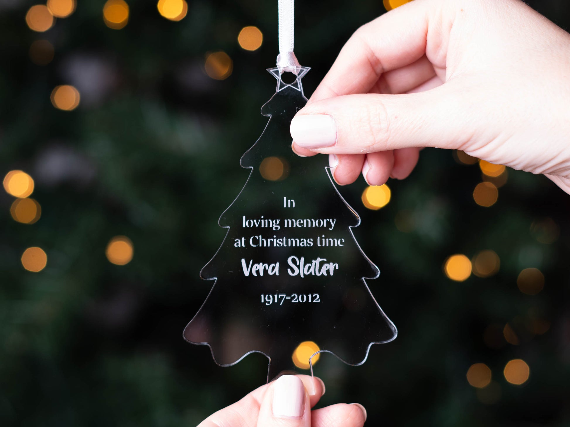 In loving memory christmas decoration