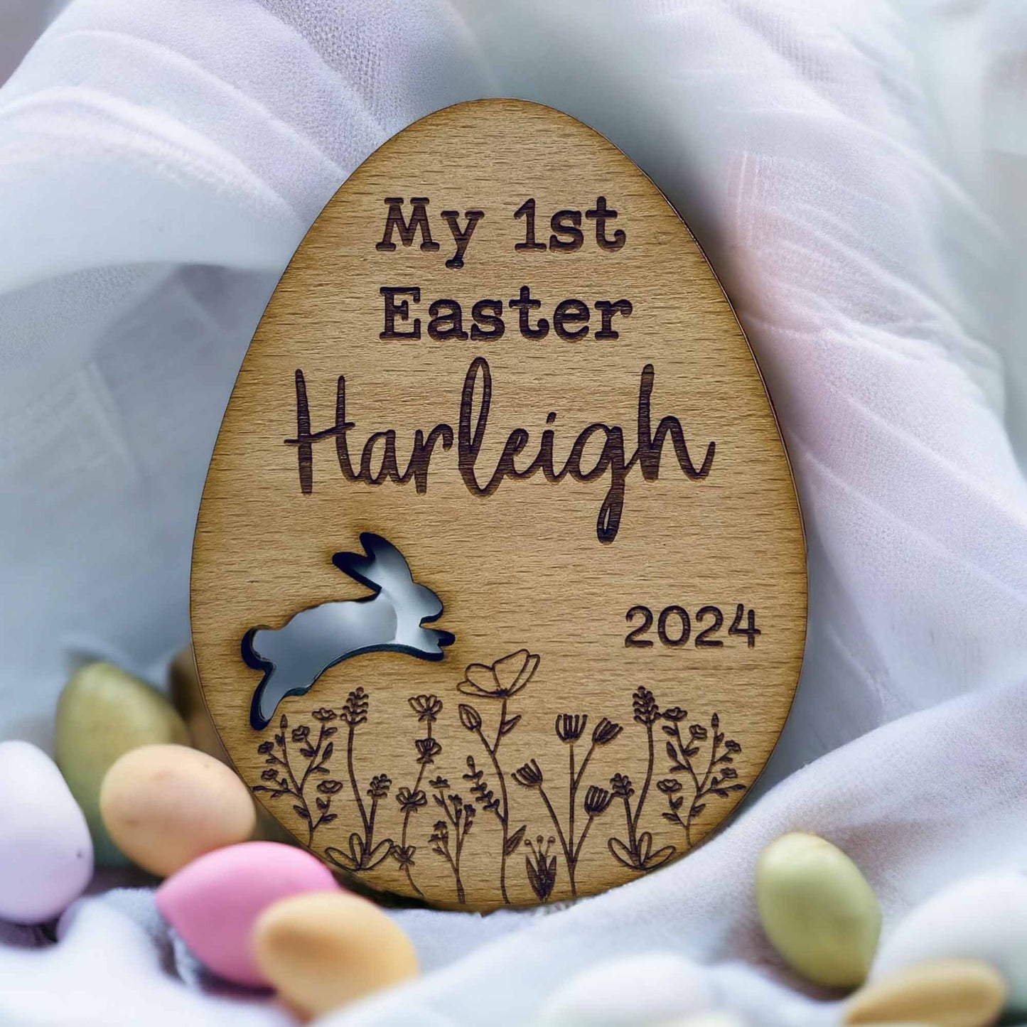 Baby's First Easter Plaque- Personalised