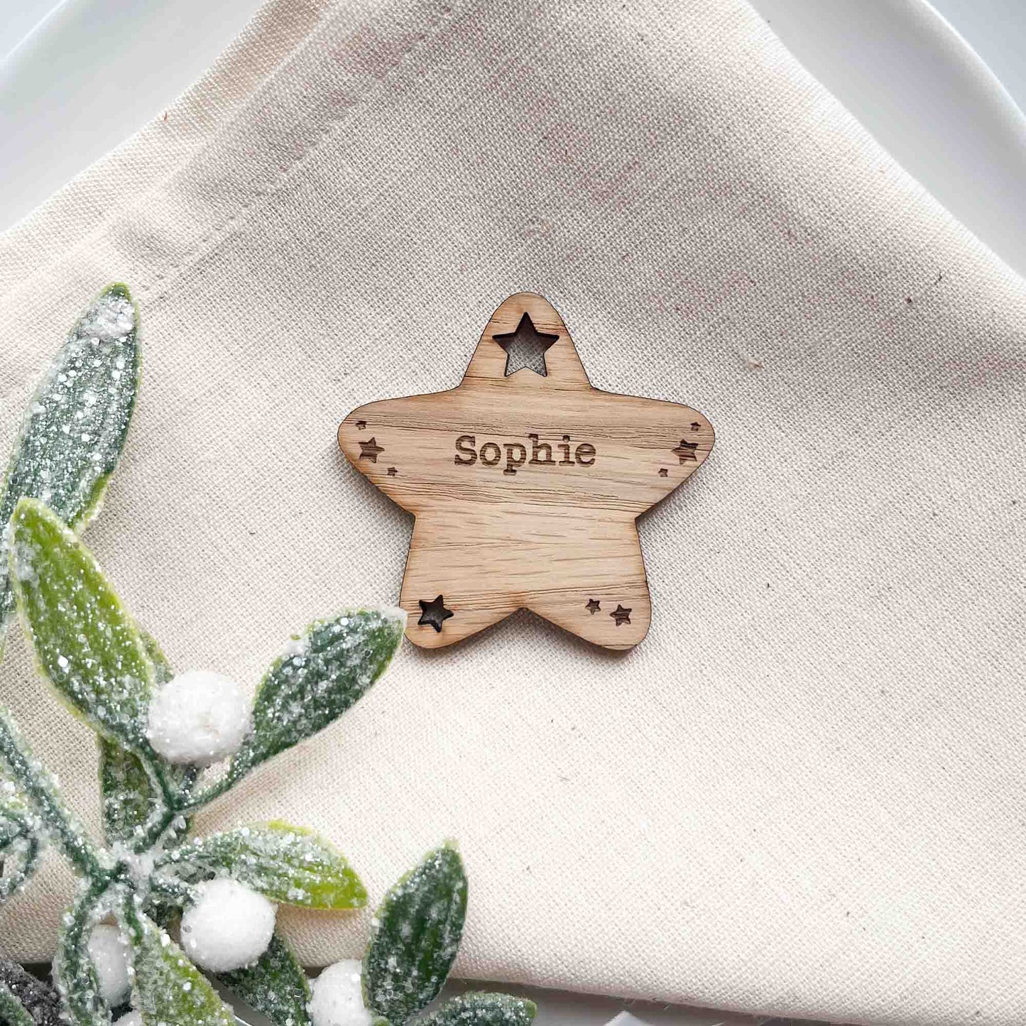 Christmas Table Favour Name Card