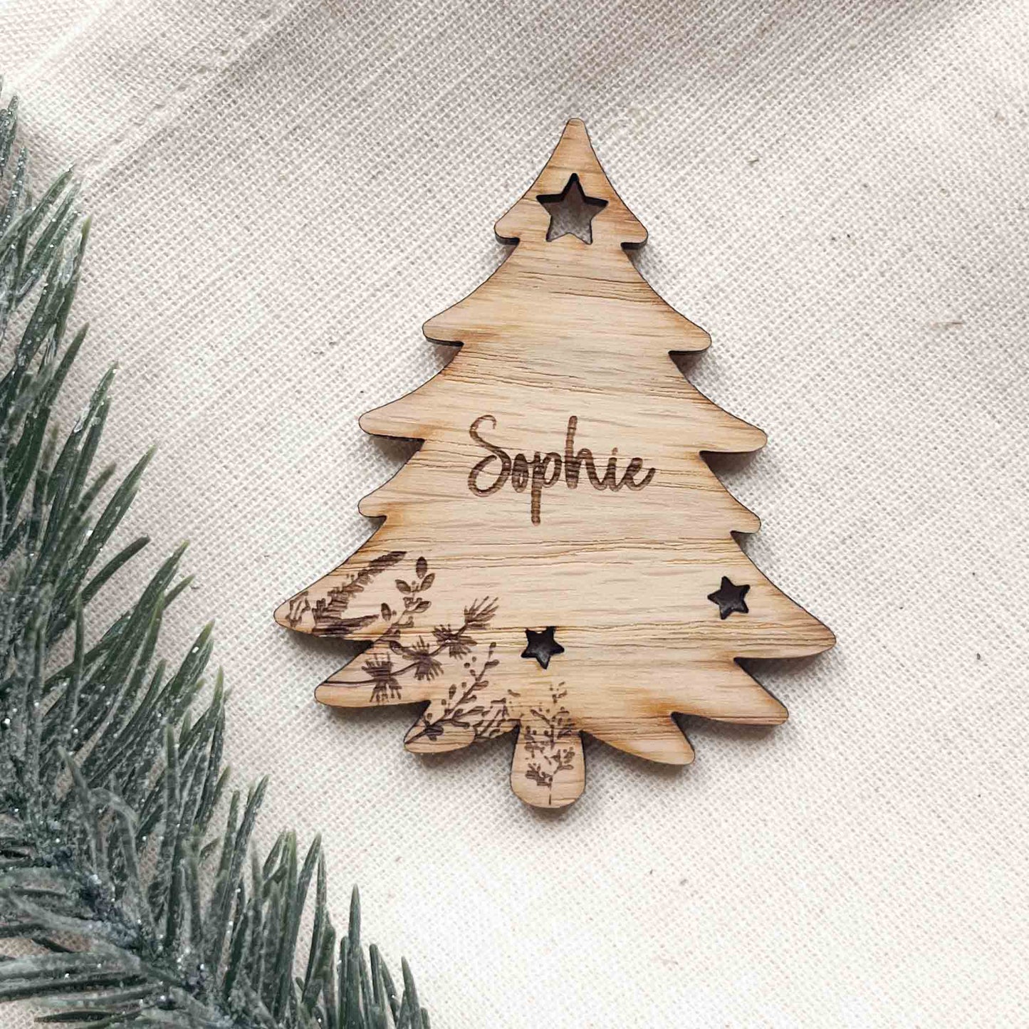 Christmas Table Favour name Card