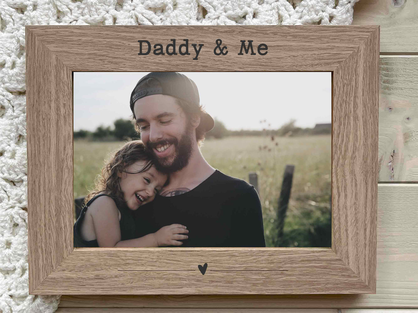 Daddy & Me Photo Frame Father's Day Christmas Gift Personalised