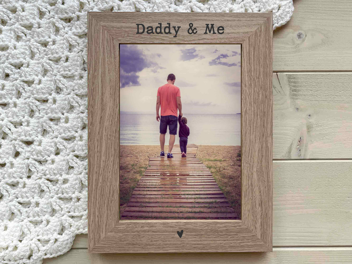 Engraved Dad & Me Daddy and Me Picture Frame