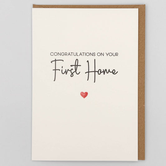 Congratulations On Your First Home Greeting Card