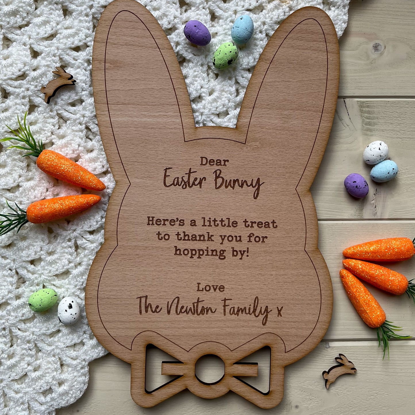Personalised Easter Bunny Board