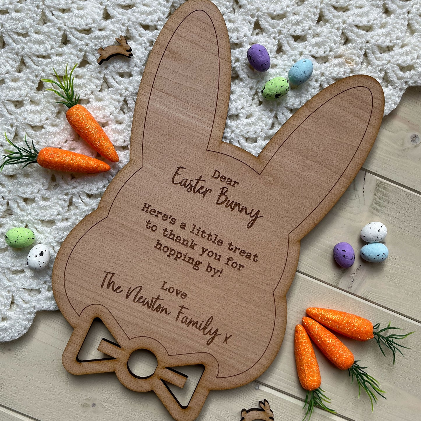 Personalised Easter Bunny Board