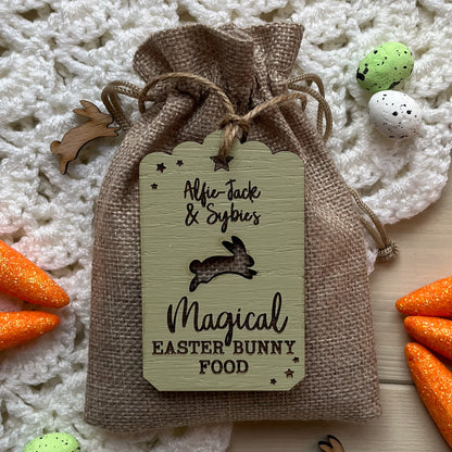 Magical Easter Bunny Food Bag & Tag