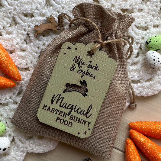 Magical Easter Bunny Food Bag & Tag