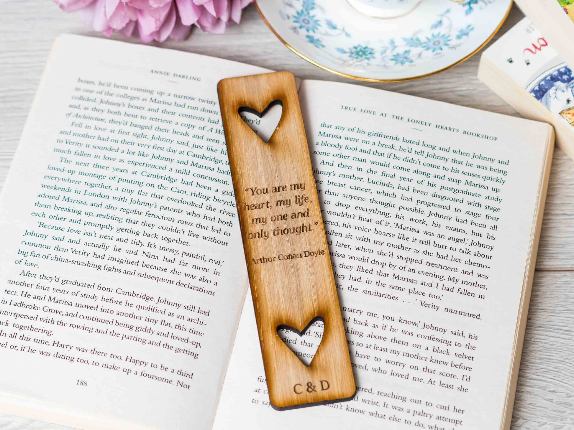 Arthur Conan doyle quote on personalised bookmark