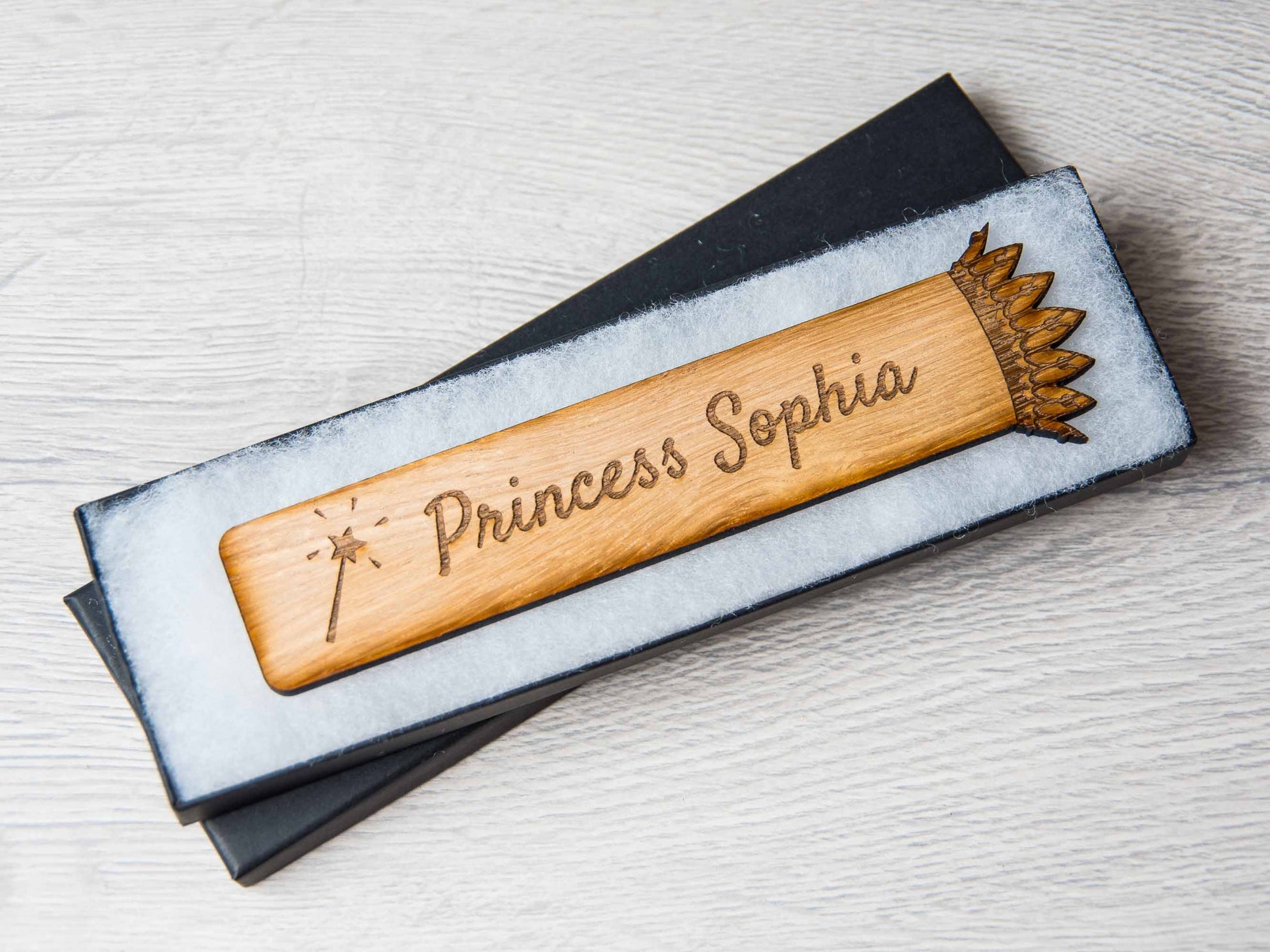princess crown girls bookmark in gift box