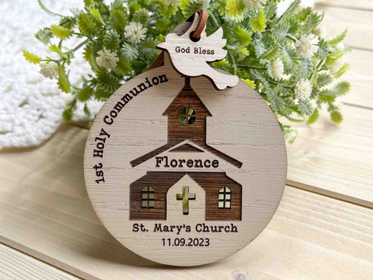 Personalised First Holy Communion Bauble Gift