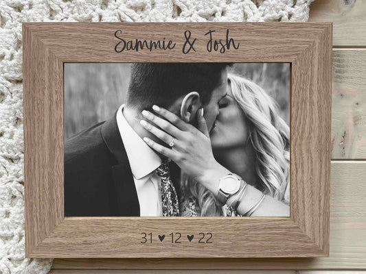 Personalised Couples Photo Frame Gift