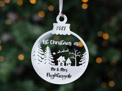 wedding gift christmas bauble