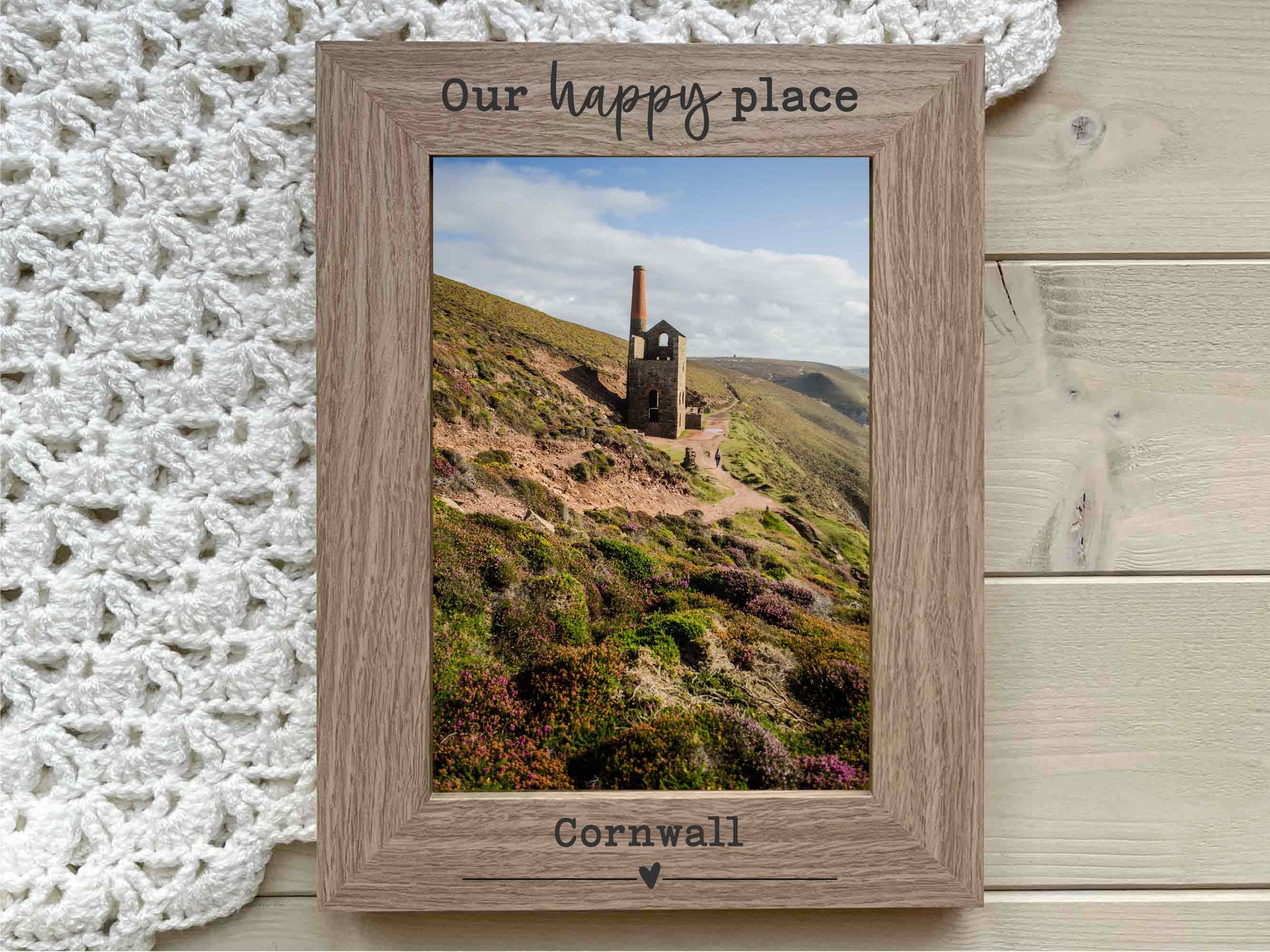Personalised Happy Place Holiday Memories Picture Frame