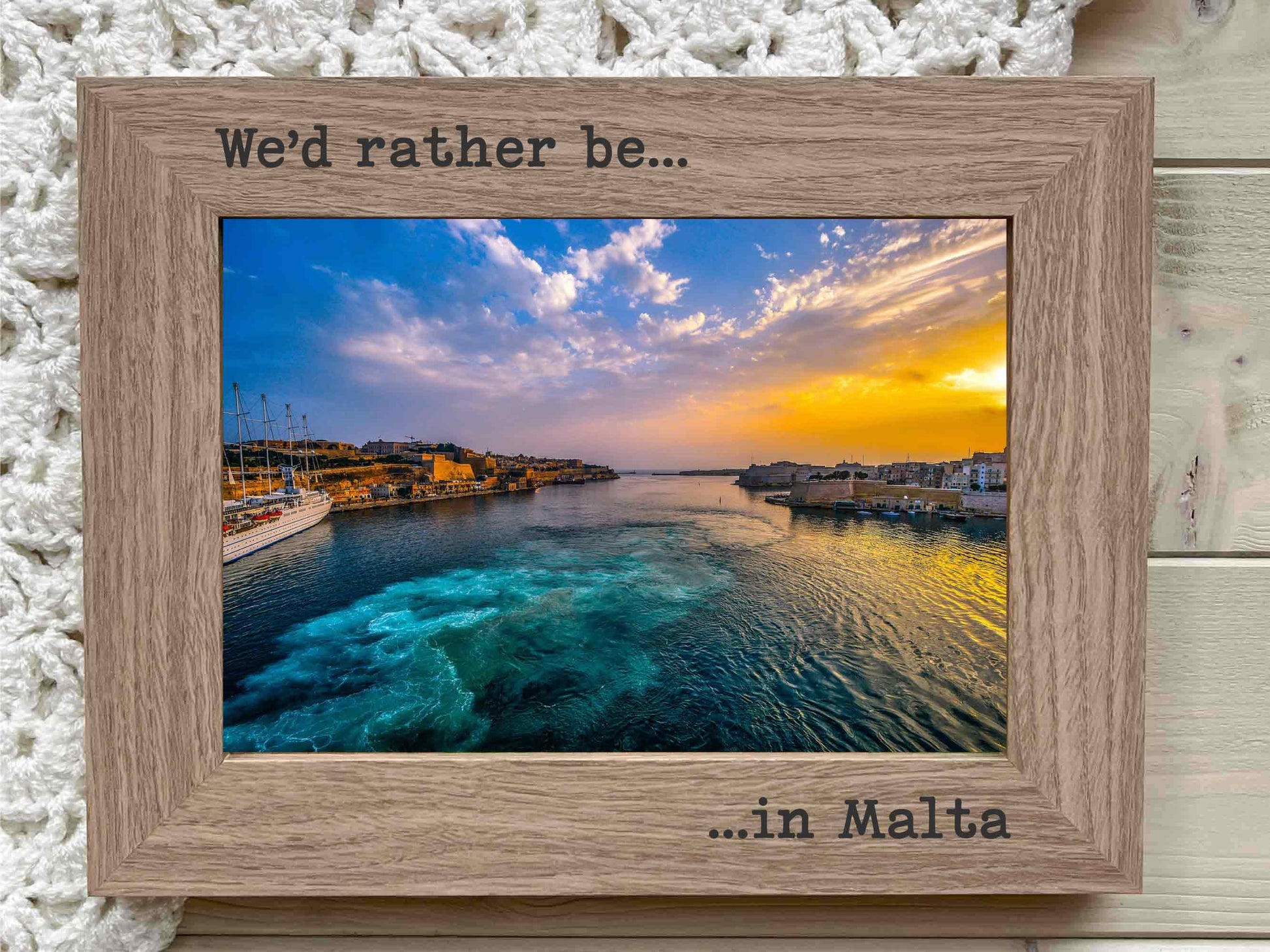 We'd Rather Be Personalised Photo Frame