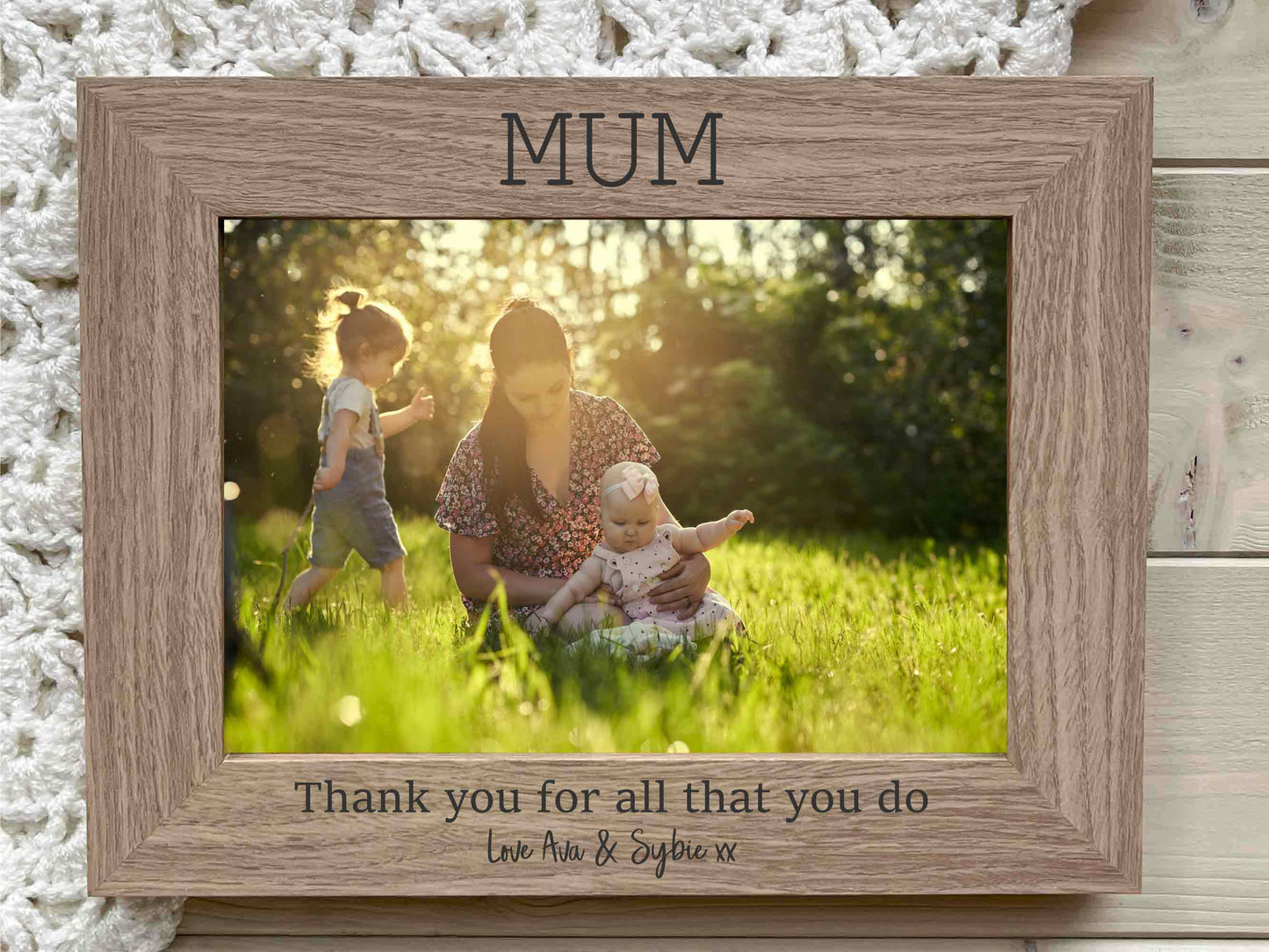 Thank You Mum Mam Mom Photo Frame Gift