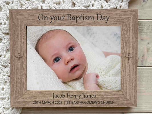 Personalised Baptism Day Photo Frame Gift