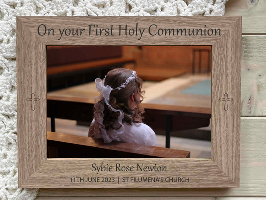 Personalised First Holy Communion Photo Frame Gift