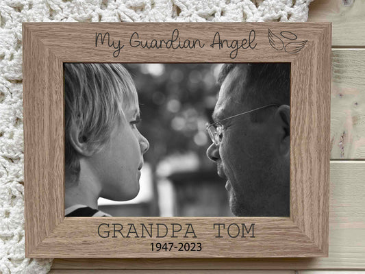 My Guradian Angel Personalised Memorial Photo Picture Frame