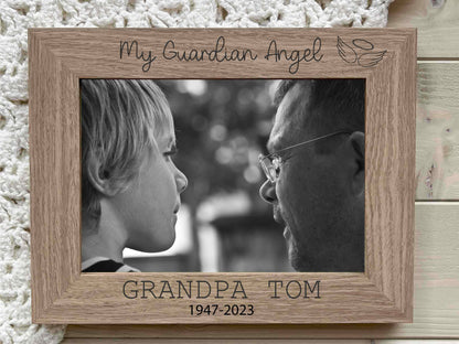 My Guradian Angel Personalised Memorial Photo Picture Frame