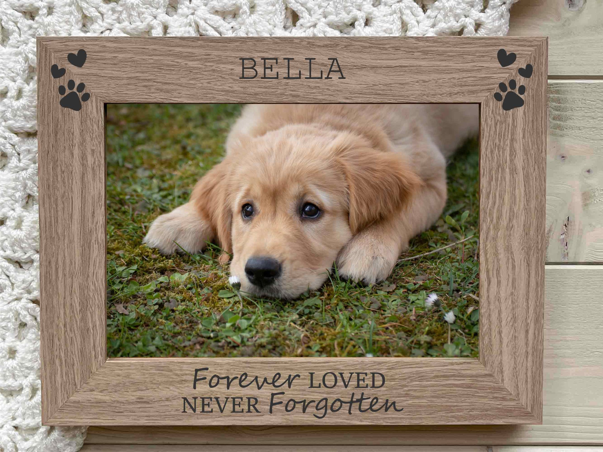 Pet memorial photo frame, dog memorial, cat memorial remembrance piture frame keepsake