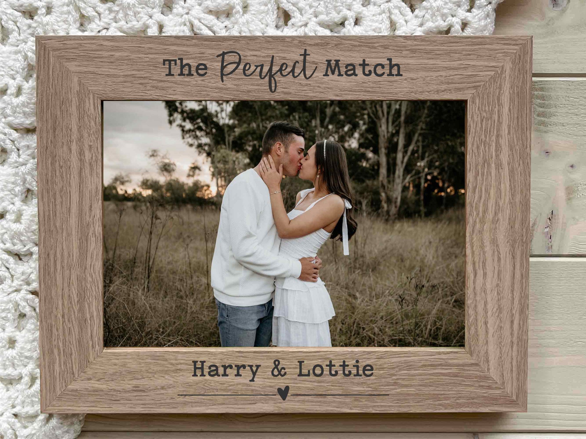 The Perfect Match Couples Photo Frame