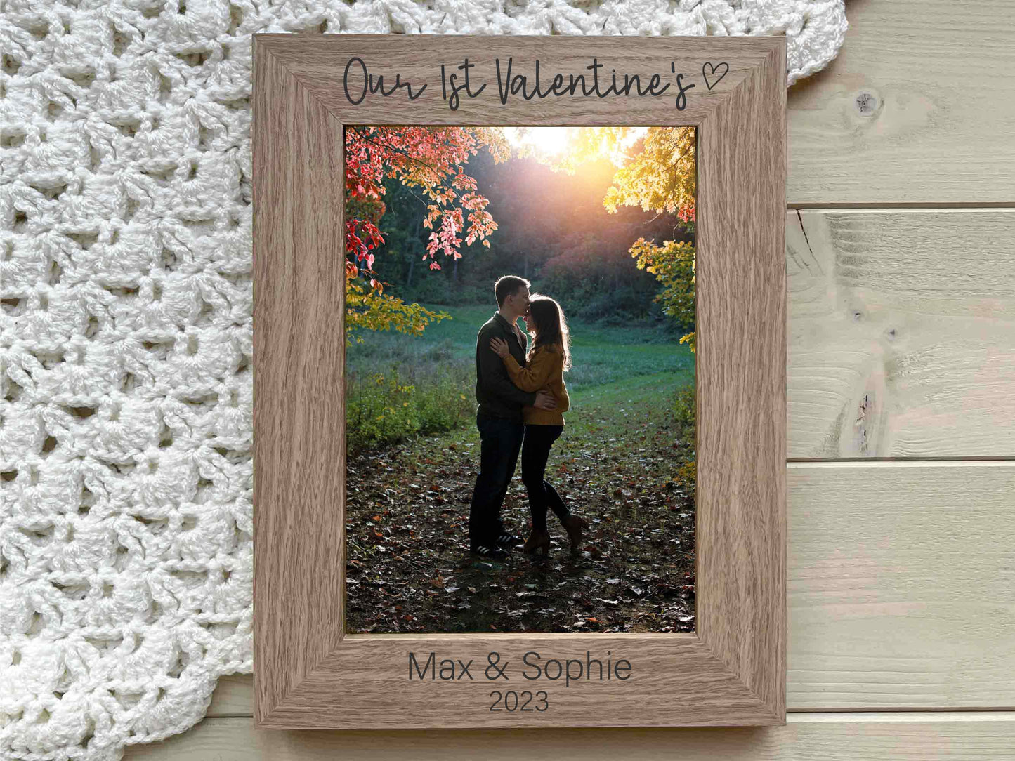 Couples First Valentine's Photo Frame Gift