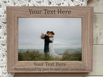 Custom engraved wooden photo Frame