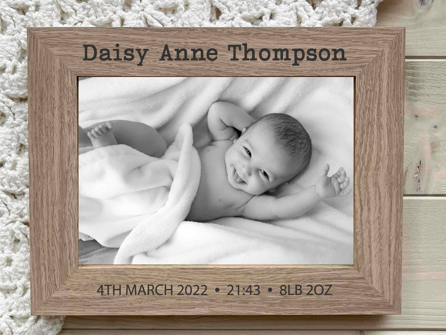 New Baby Announcement Photo Frame