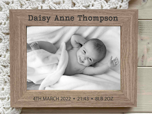 New Baby Announcement Photo Frame