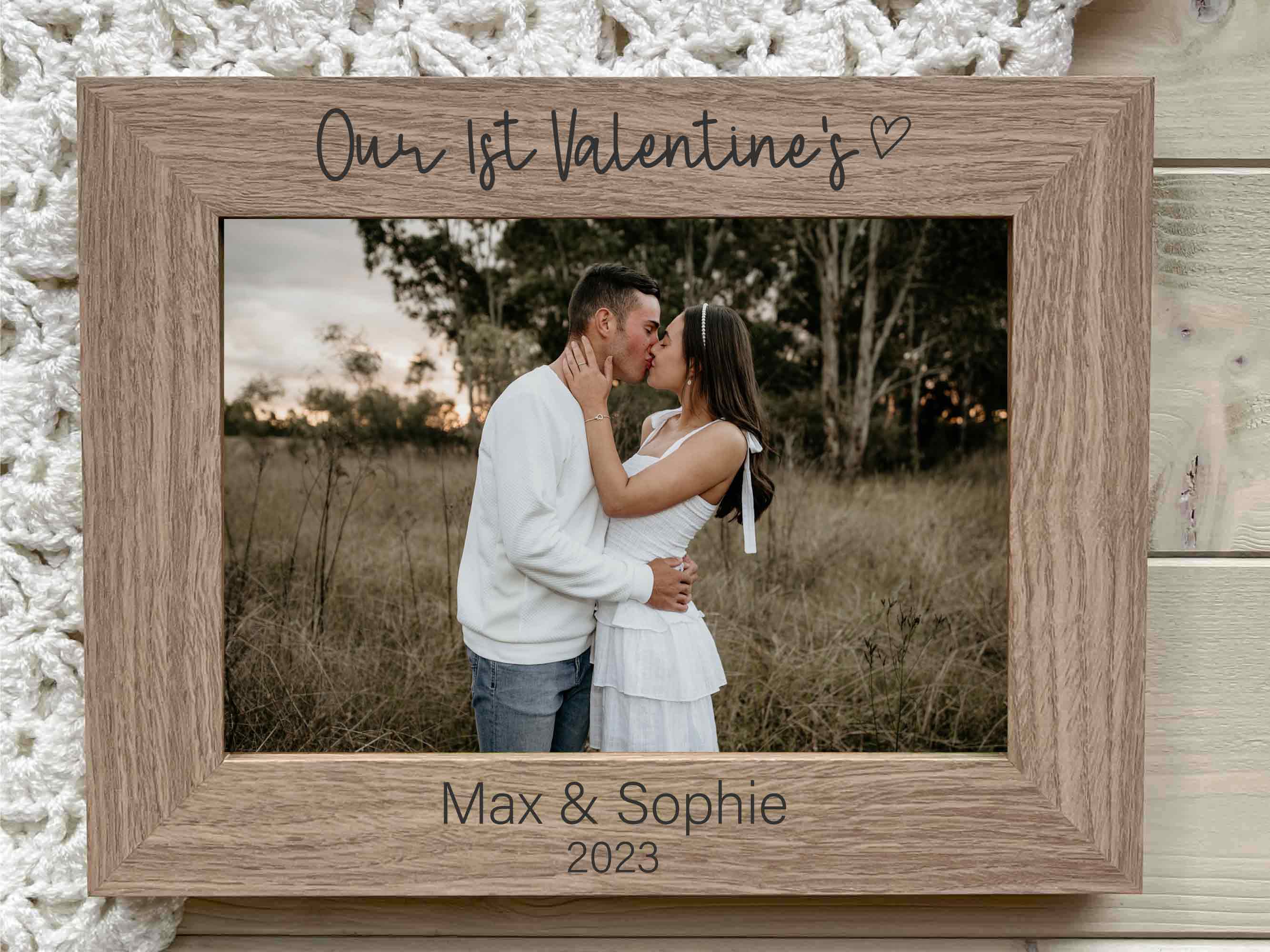 First Date Photo Frame Our 1st Valentine's Photo Frame – Sprinkled with Magic