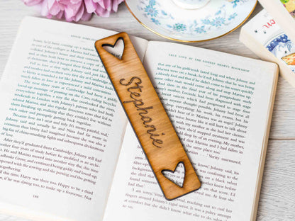 Personalised Heart Bookmark