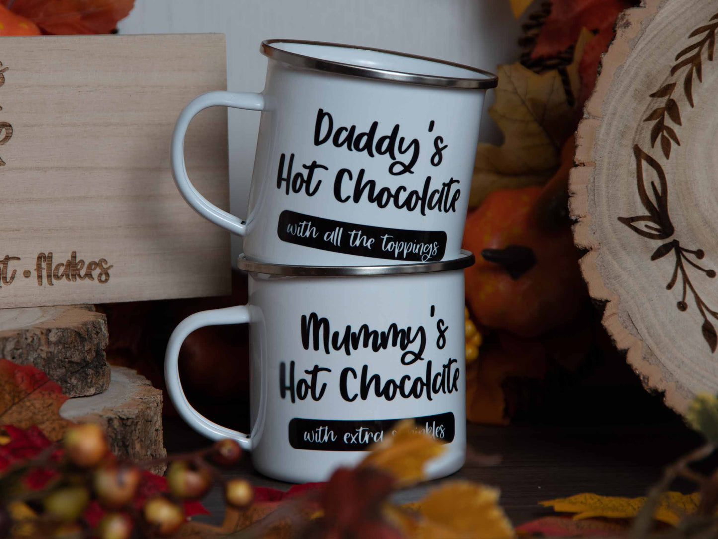 Hot Chocolate enamel mug