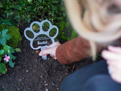 cat or Dog memorial marker showing outside