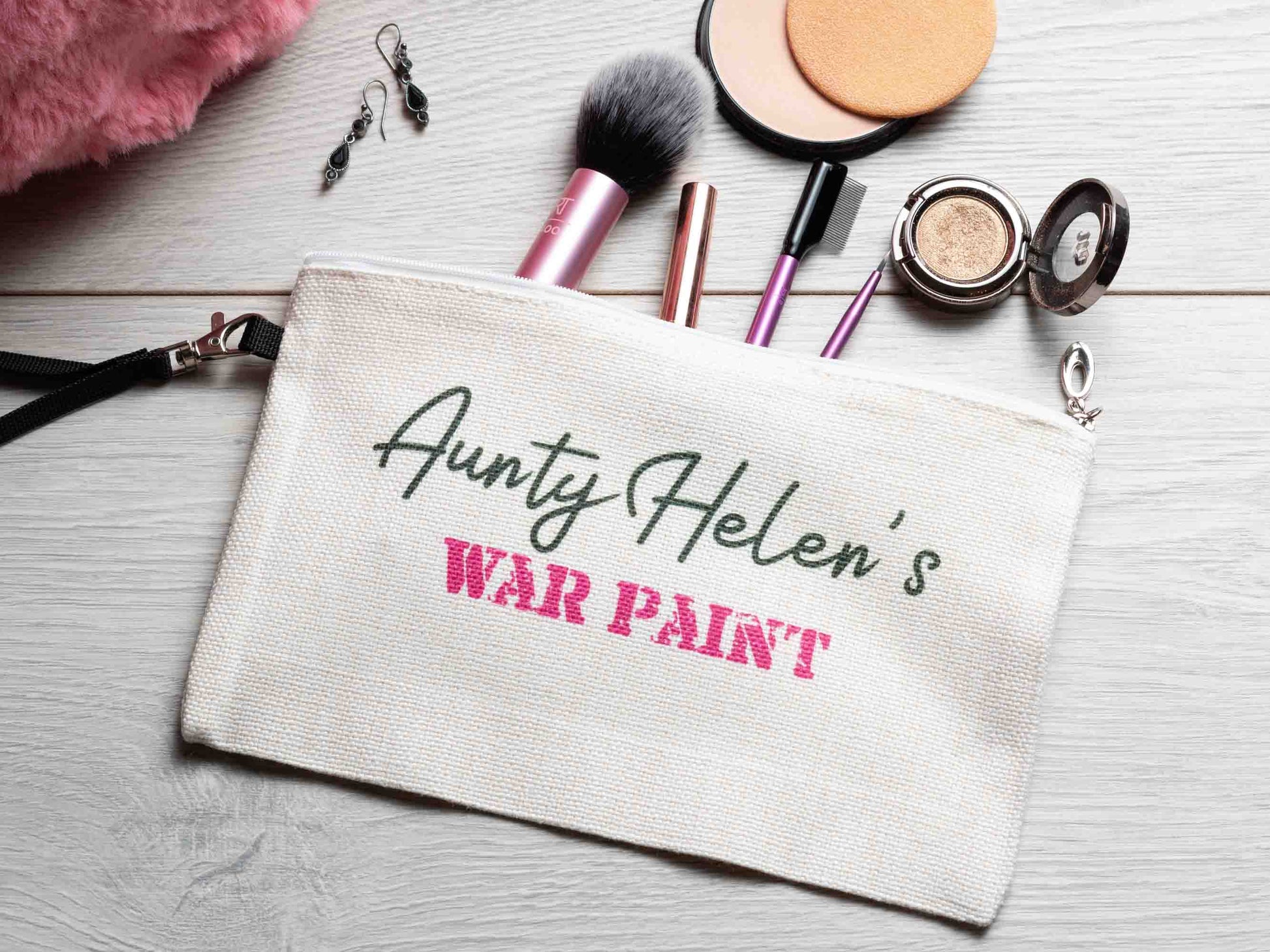 Personalised Makeup Bag War Paint