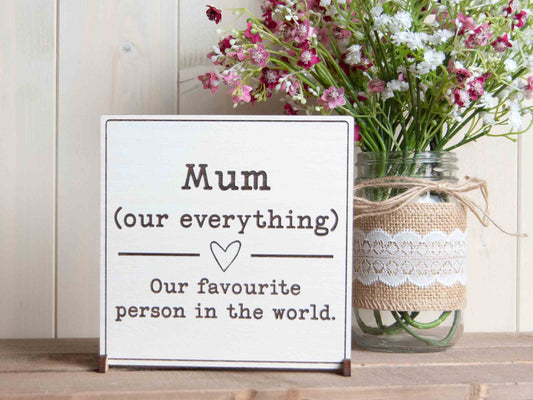 Mum Definition Sign- Personalised