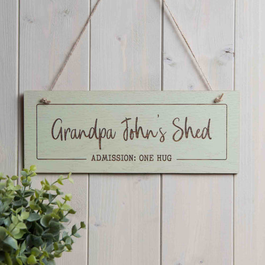 Personalised shed sign Dad Grandad Grandpa Gramps