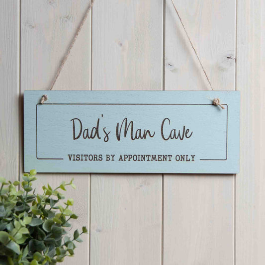 Man cave sign Gift for dad visitors by appointment only