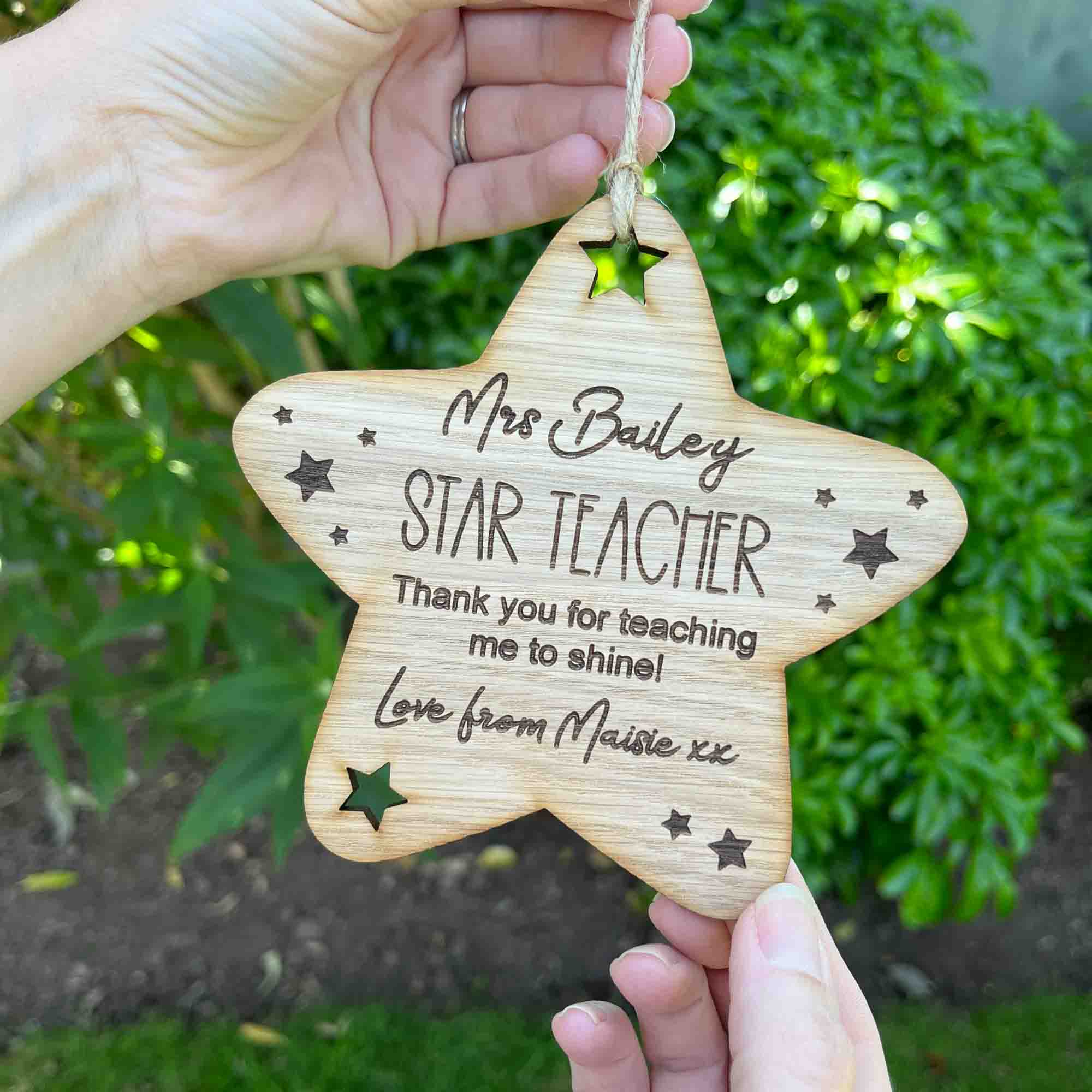 Personalised Star Teacher Thank You Gift Sprinkled with Magic