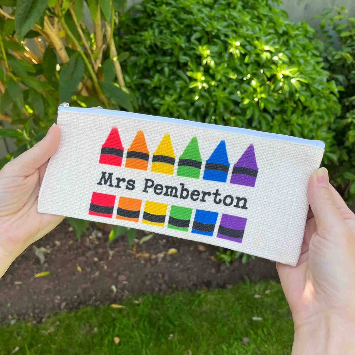 Personalised teacher gift pencil case