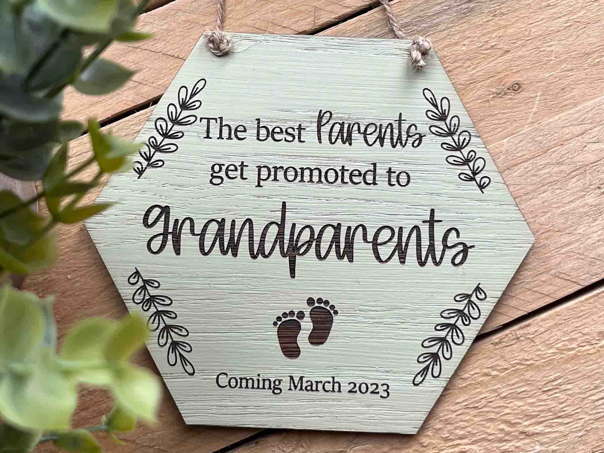 best parents get promoted to grandparents sign