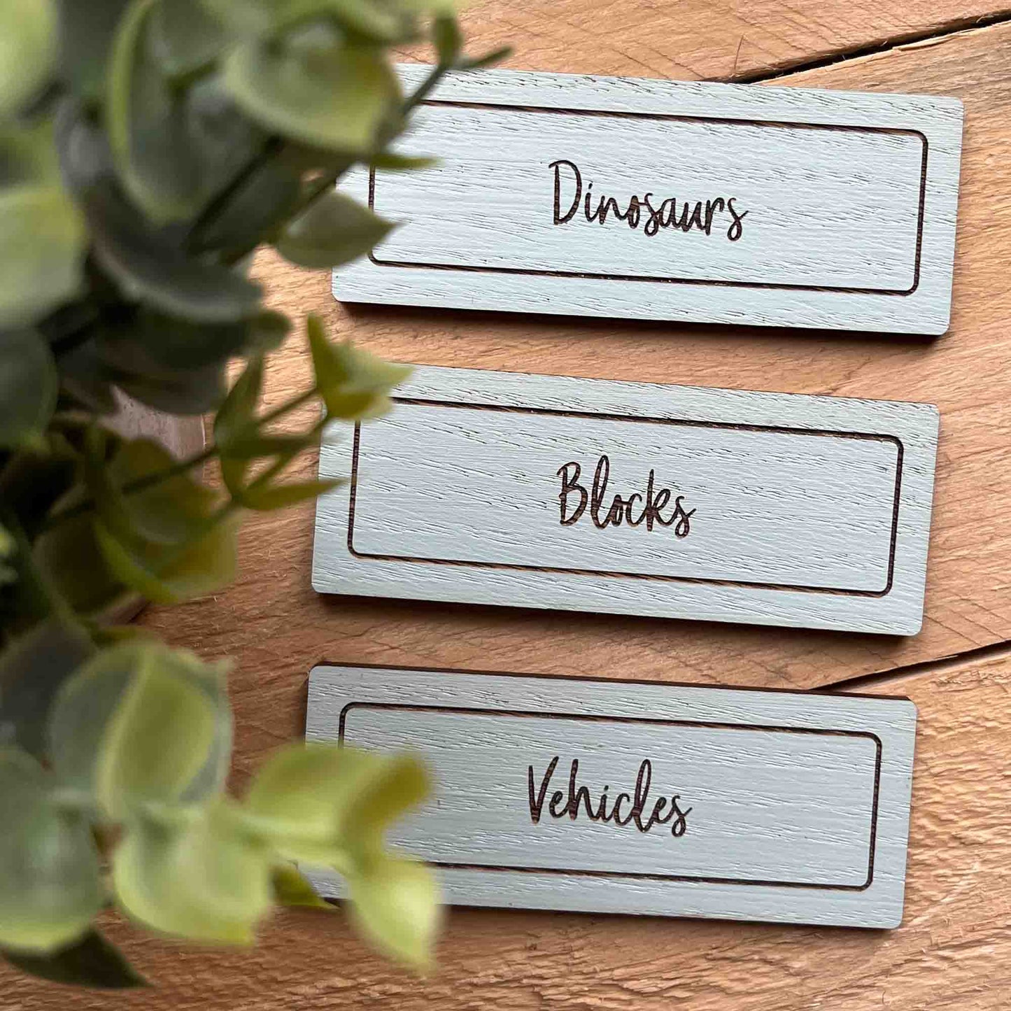 mini signs for kids toys storage