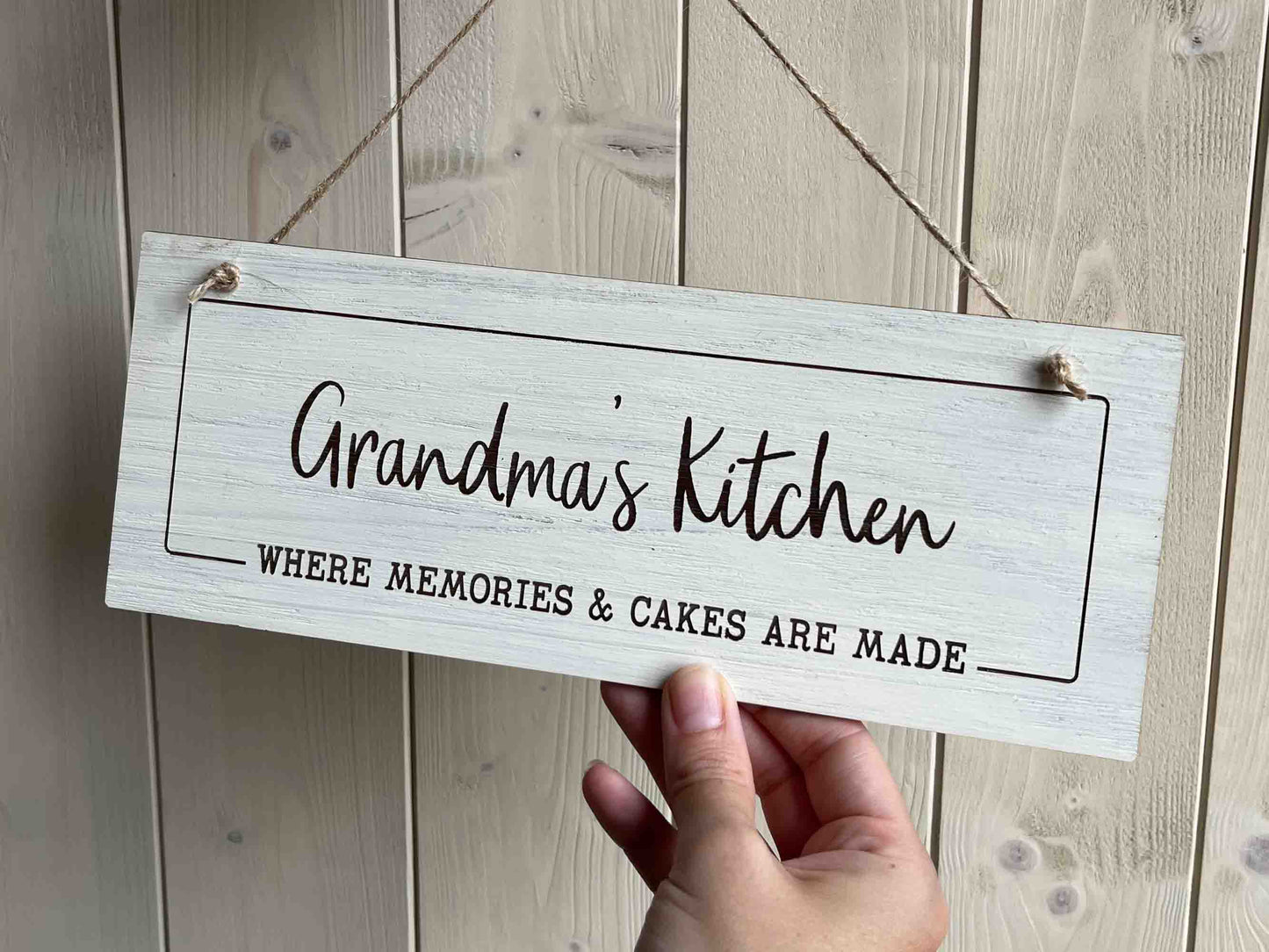 A Perfect Gift - Surprise someone special with a personalised wooden sign for their favourite space