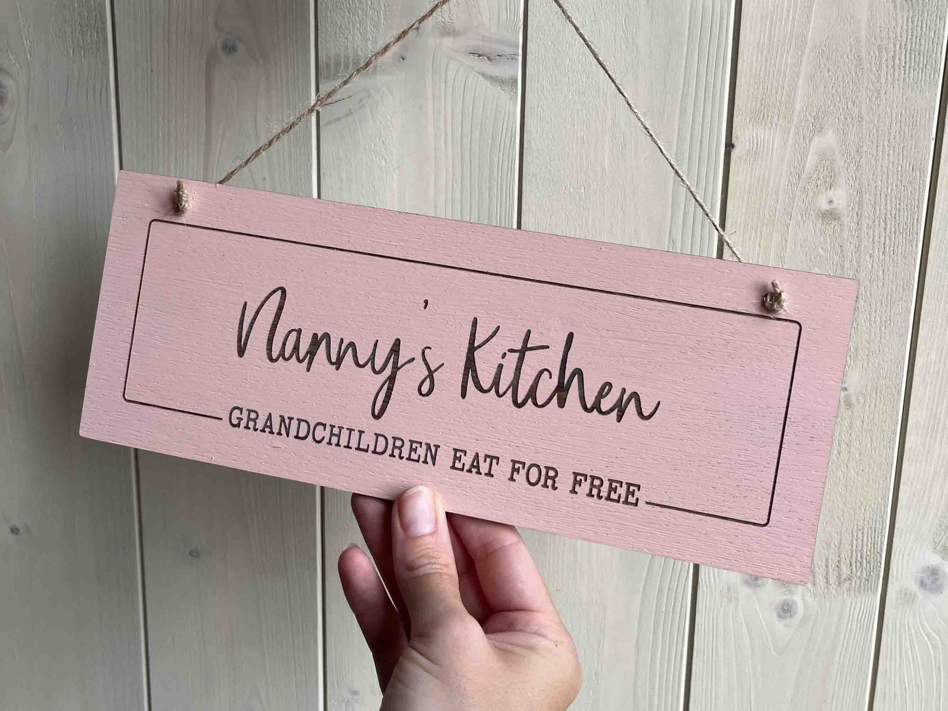 Fully Customisable Wooden Sign - Choose your name and personal message to make it special