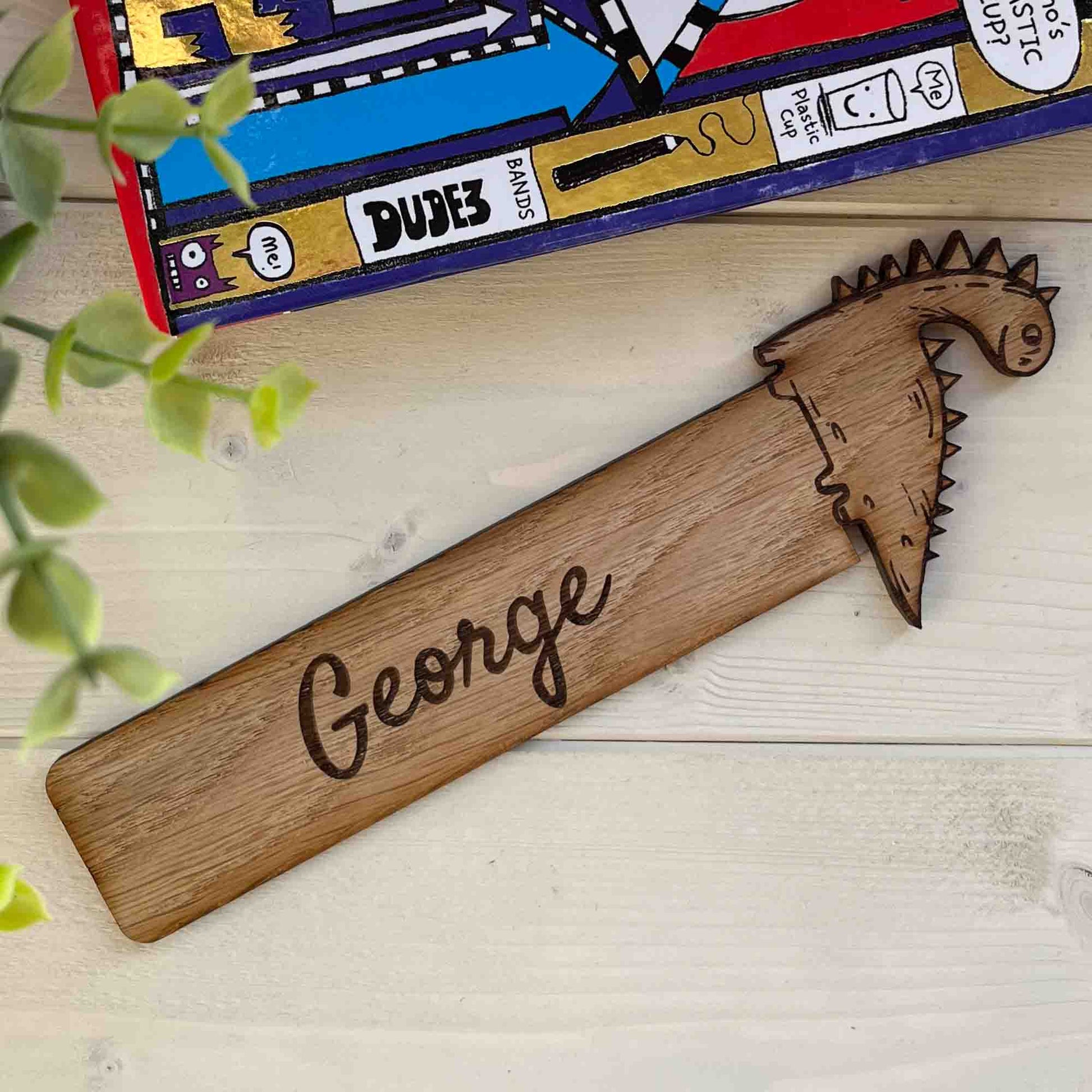 back to school personalised bookmark